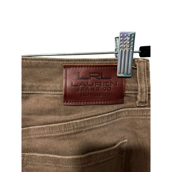 Lauren Ralph Lauren Jean Co LRL Brown Tan Heritage Jean Size 2 - Picture 4 of 10